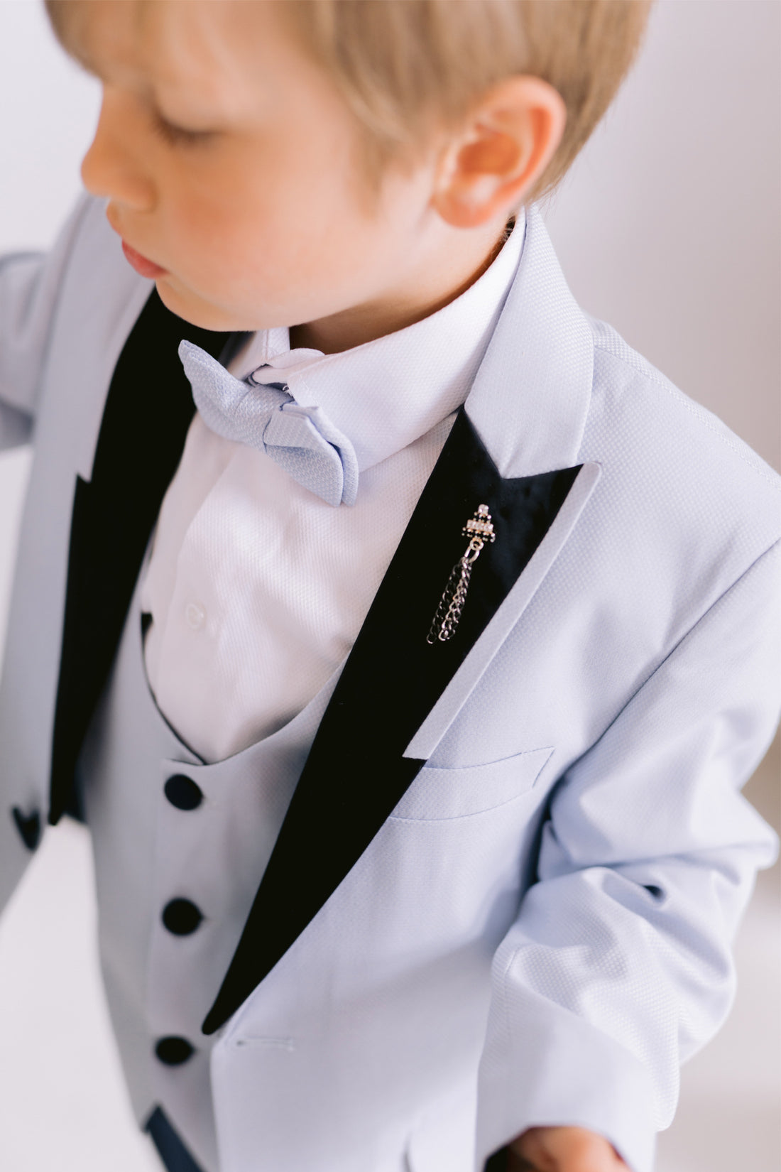 Boys Blue 5 Piece Suit