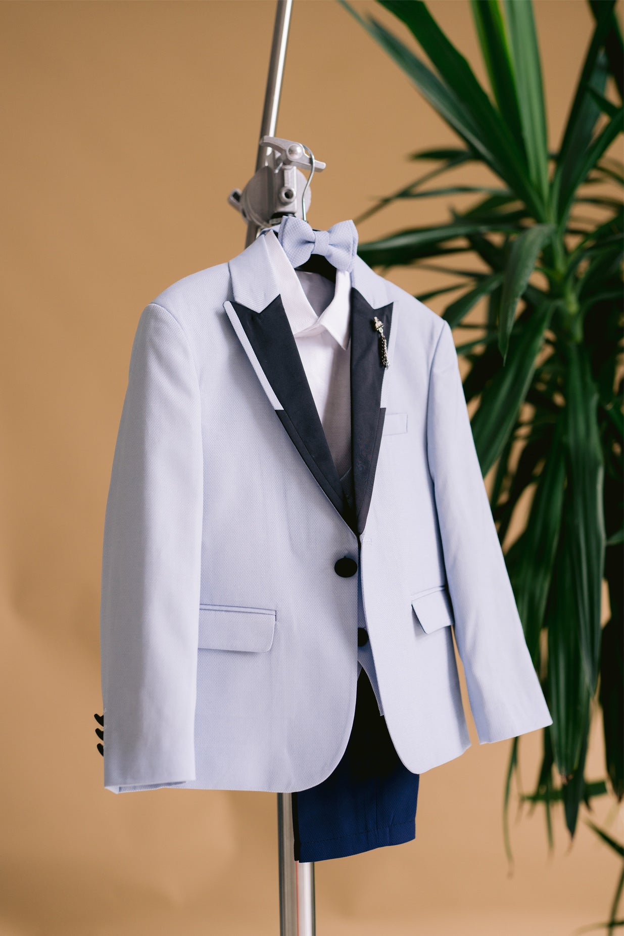 Costume 5 pièces bleu pour garçon