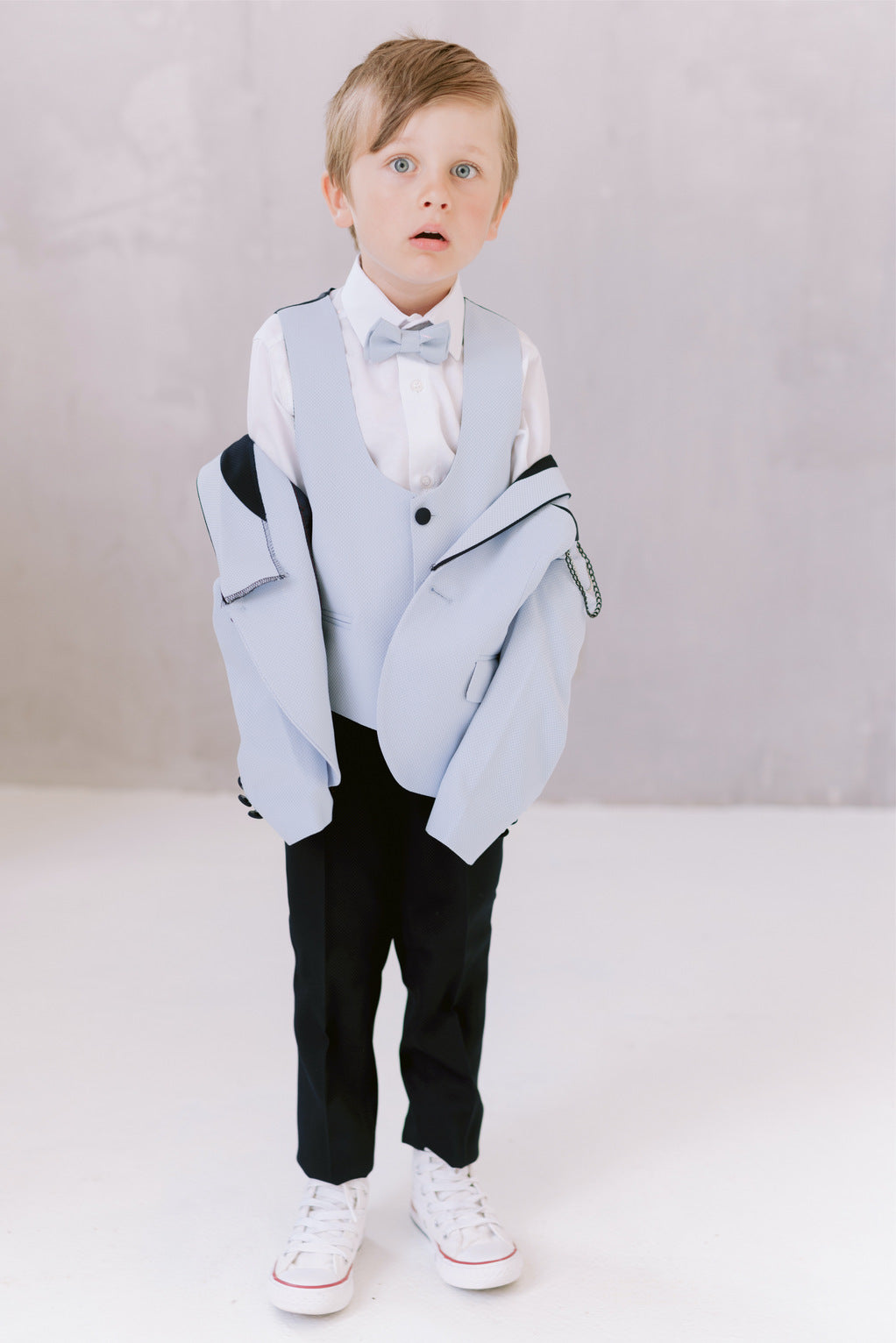 Boys Blue 5 Piece Suit