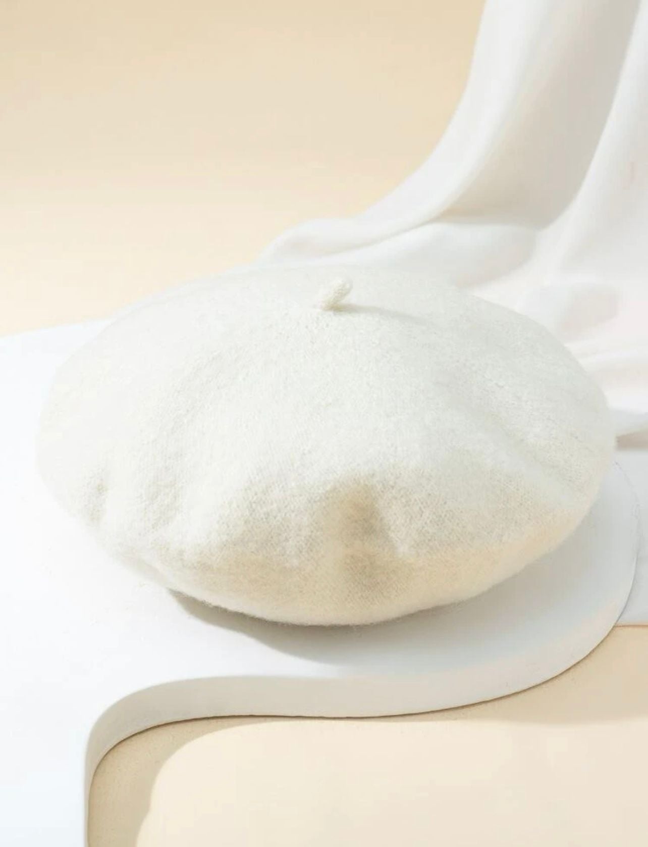 Béret blanc pour fille