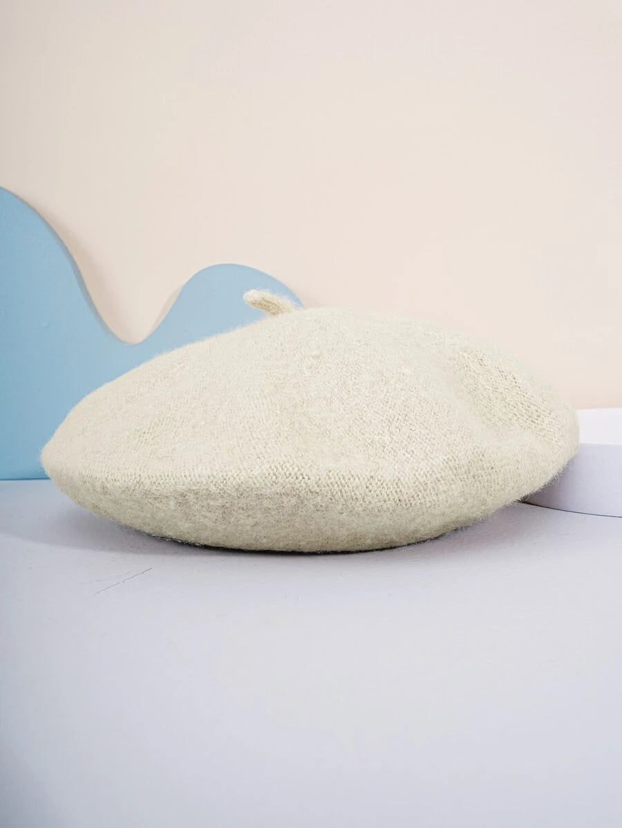 Girls Beige Beret