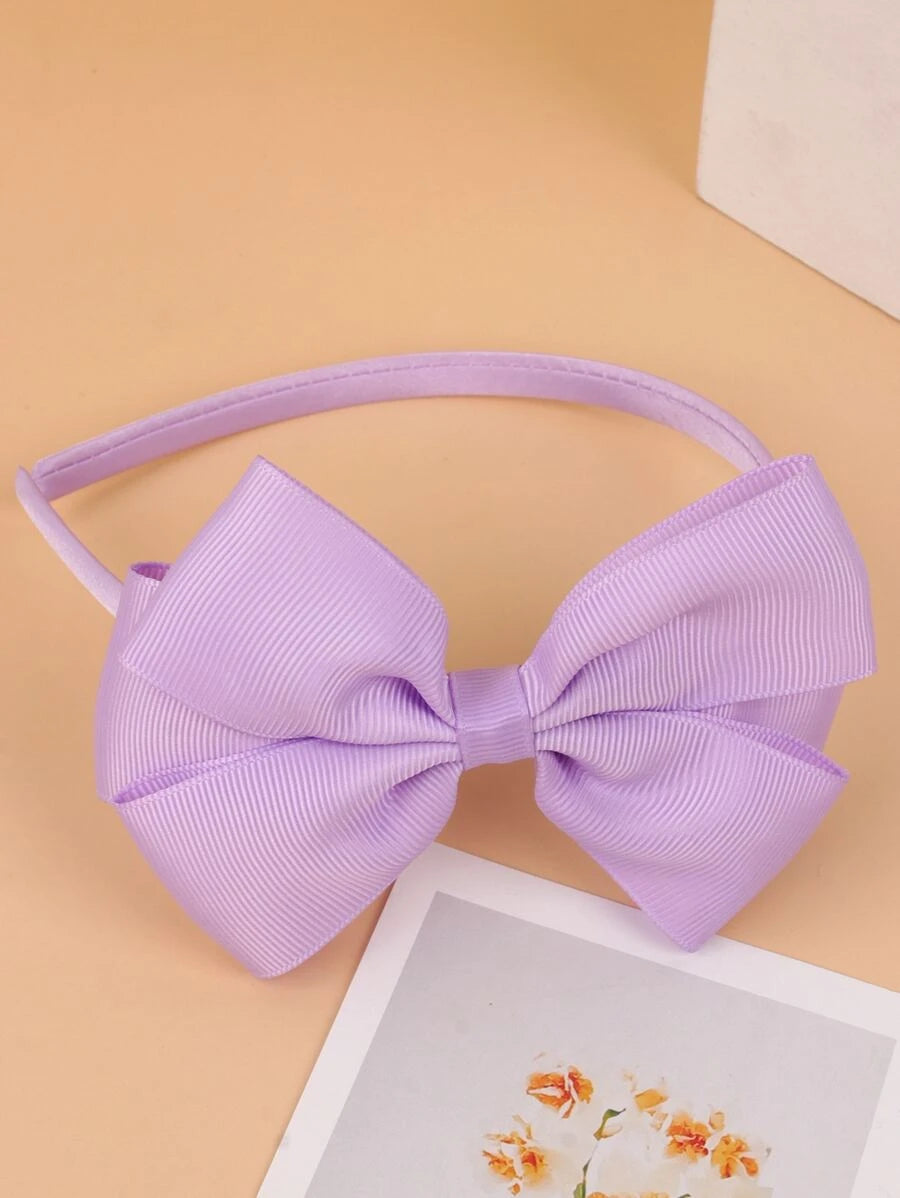 Violet Bow Decor Headband