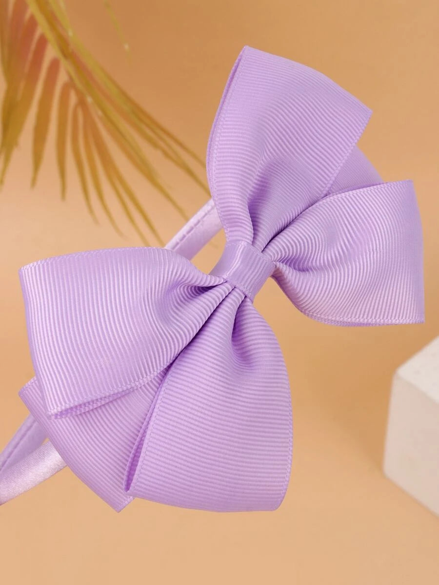 Violet Bow Decor Headband
