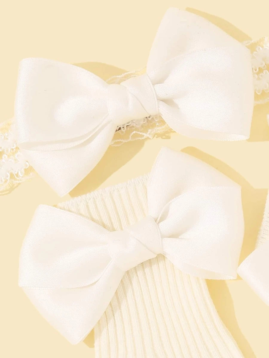 Charming Baby Accessories: Socks and Headband