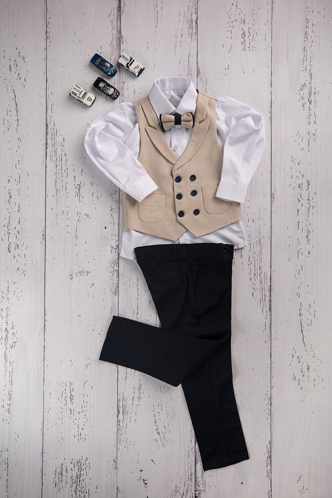 Boys 4 piece waistcoast