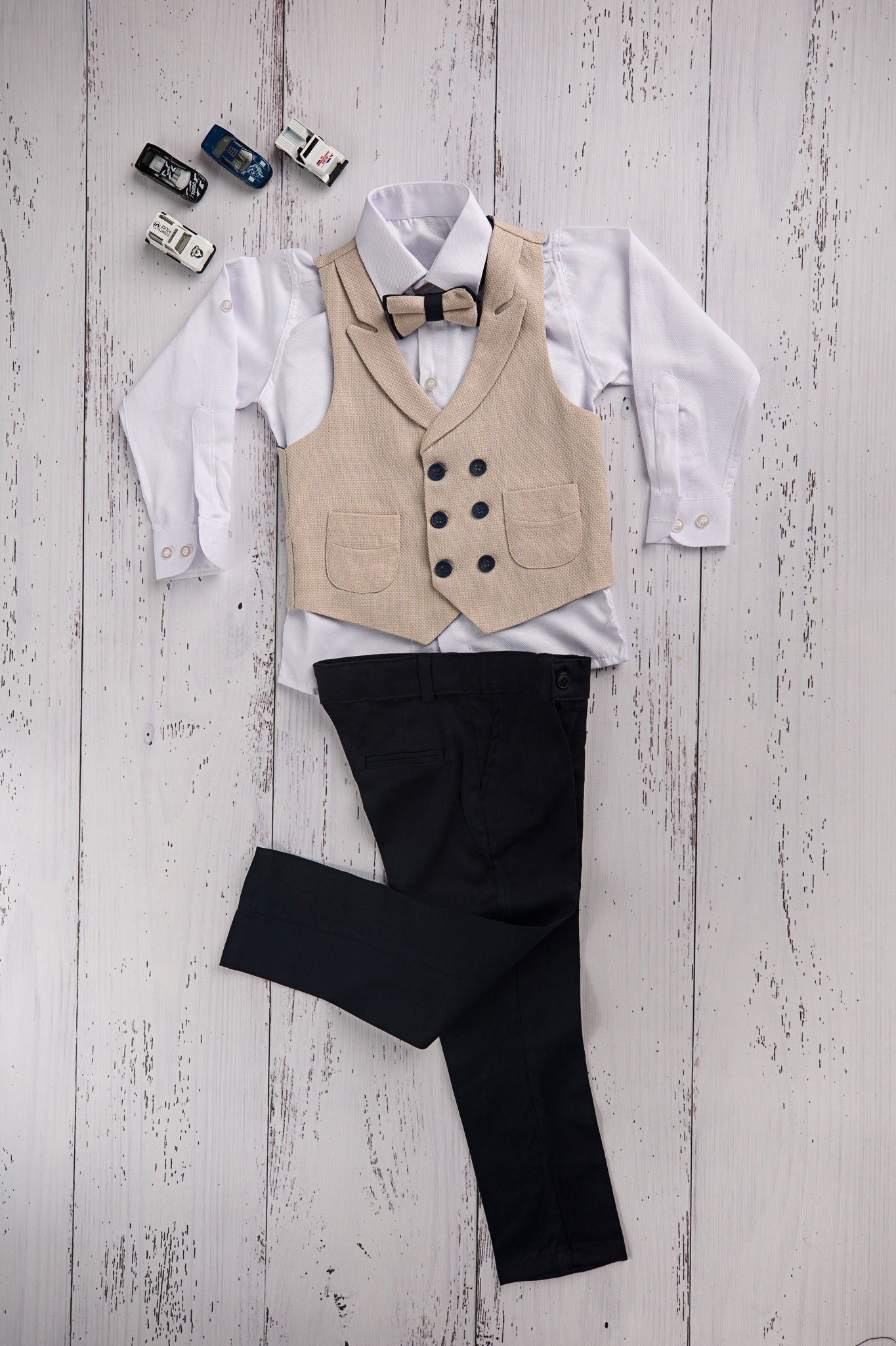 Boys 4 piece waistcoast