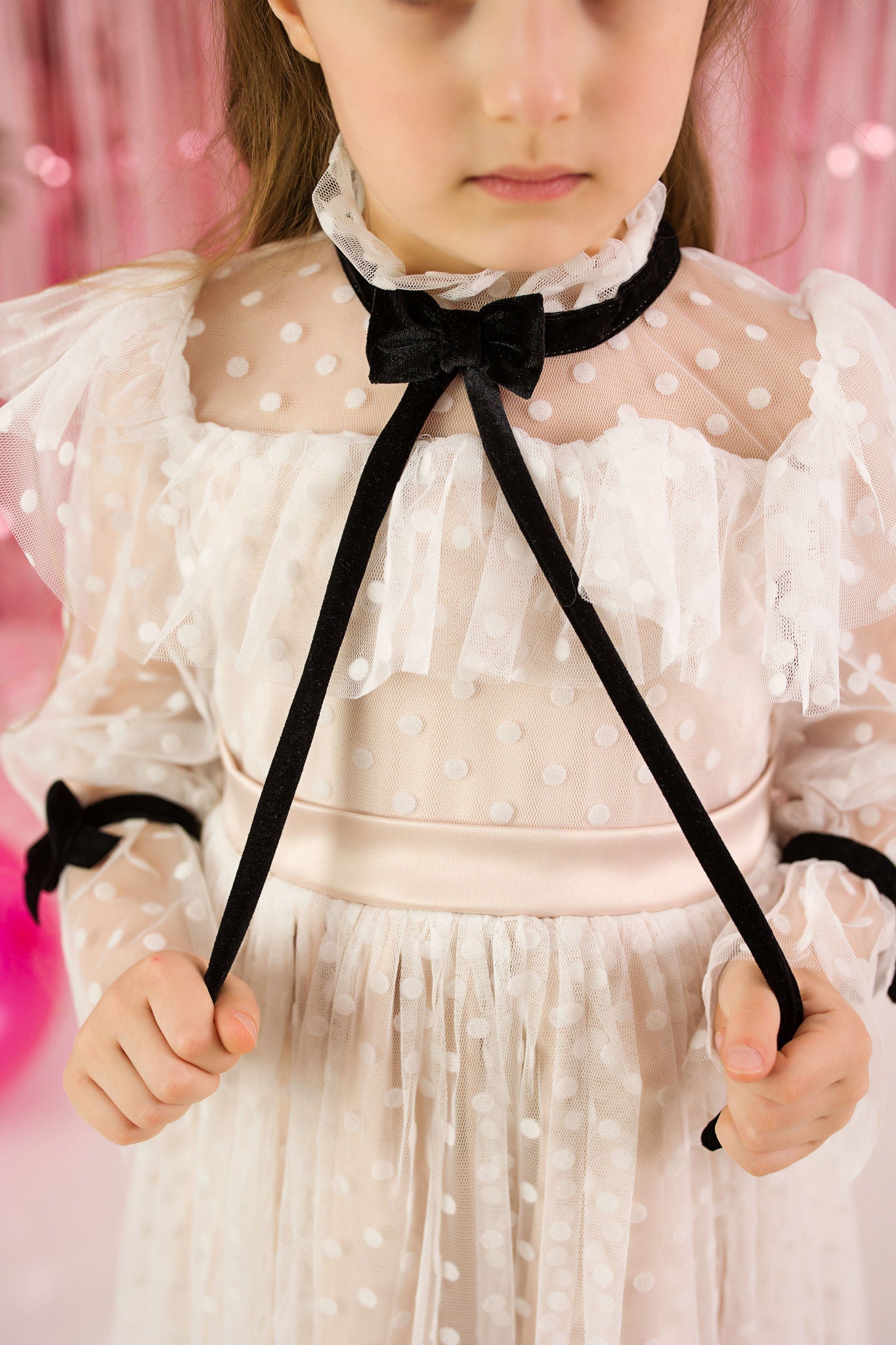 Polka Dot Tulle Dress for Girls