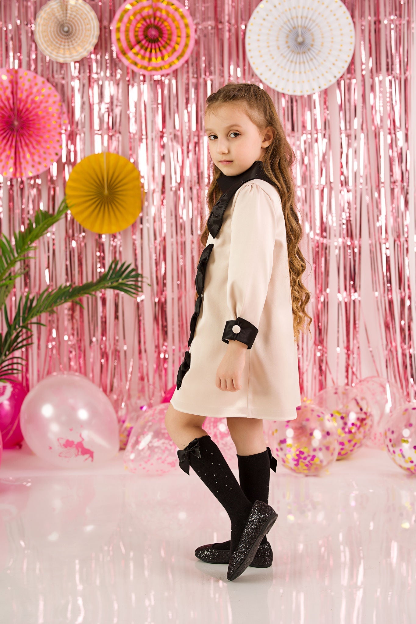 Dress with Black Bows
