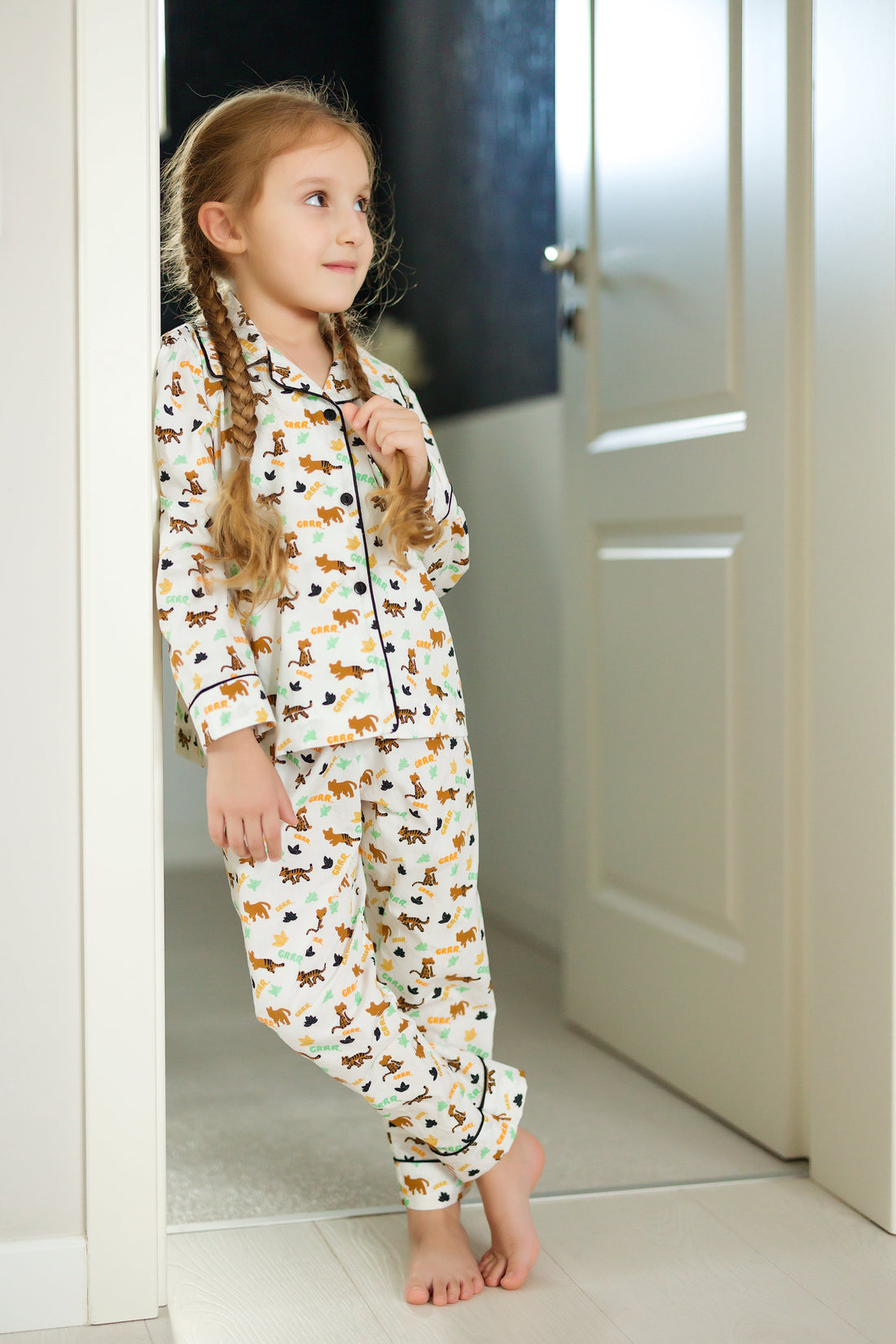 Animal Print Cotton Pajamas