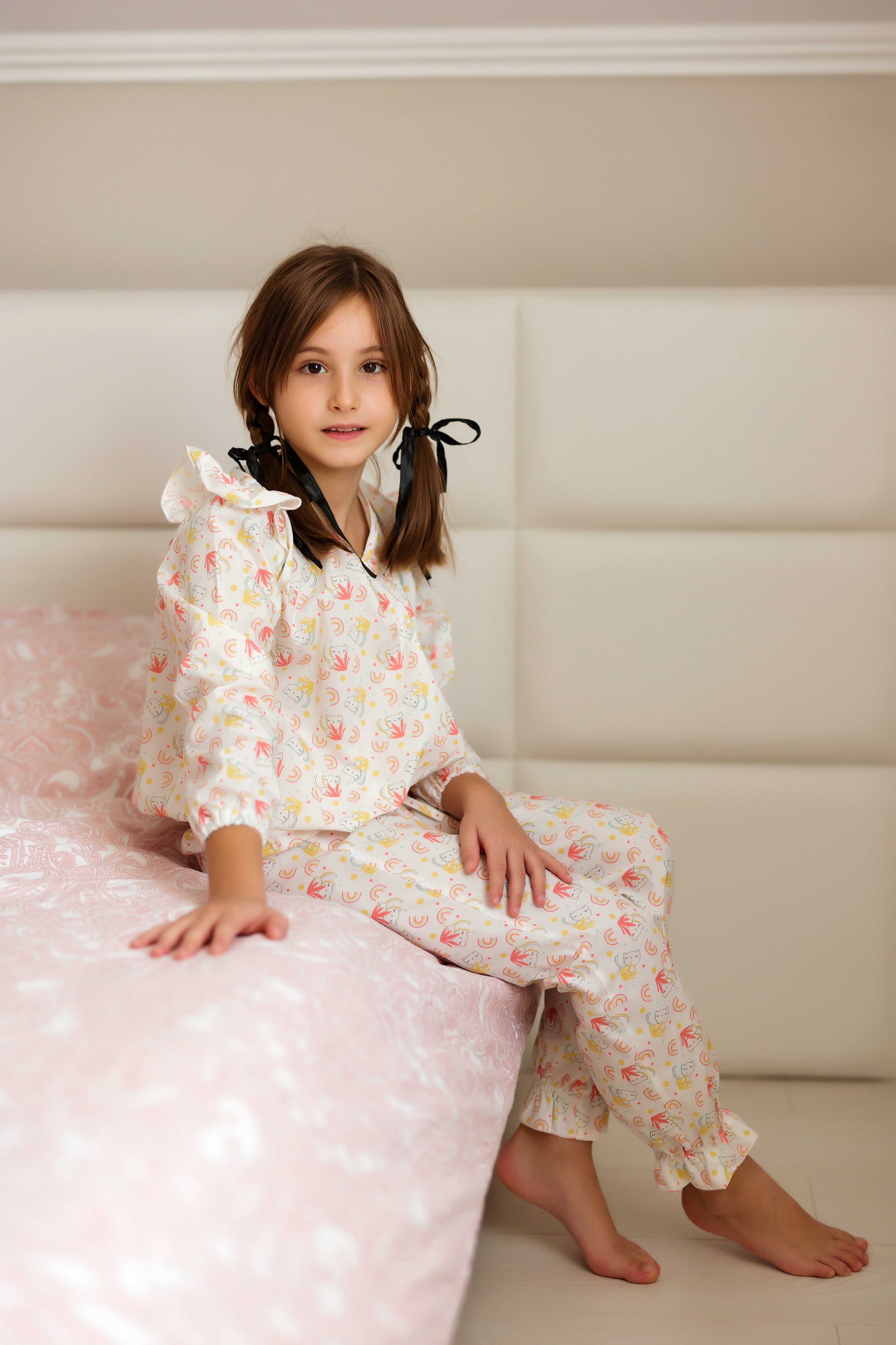 Cat Print Pajamas