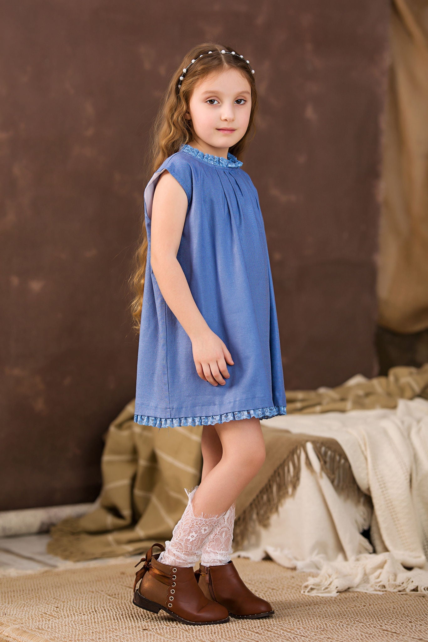 Blue dress for girls