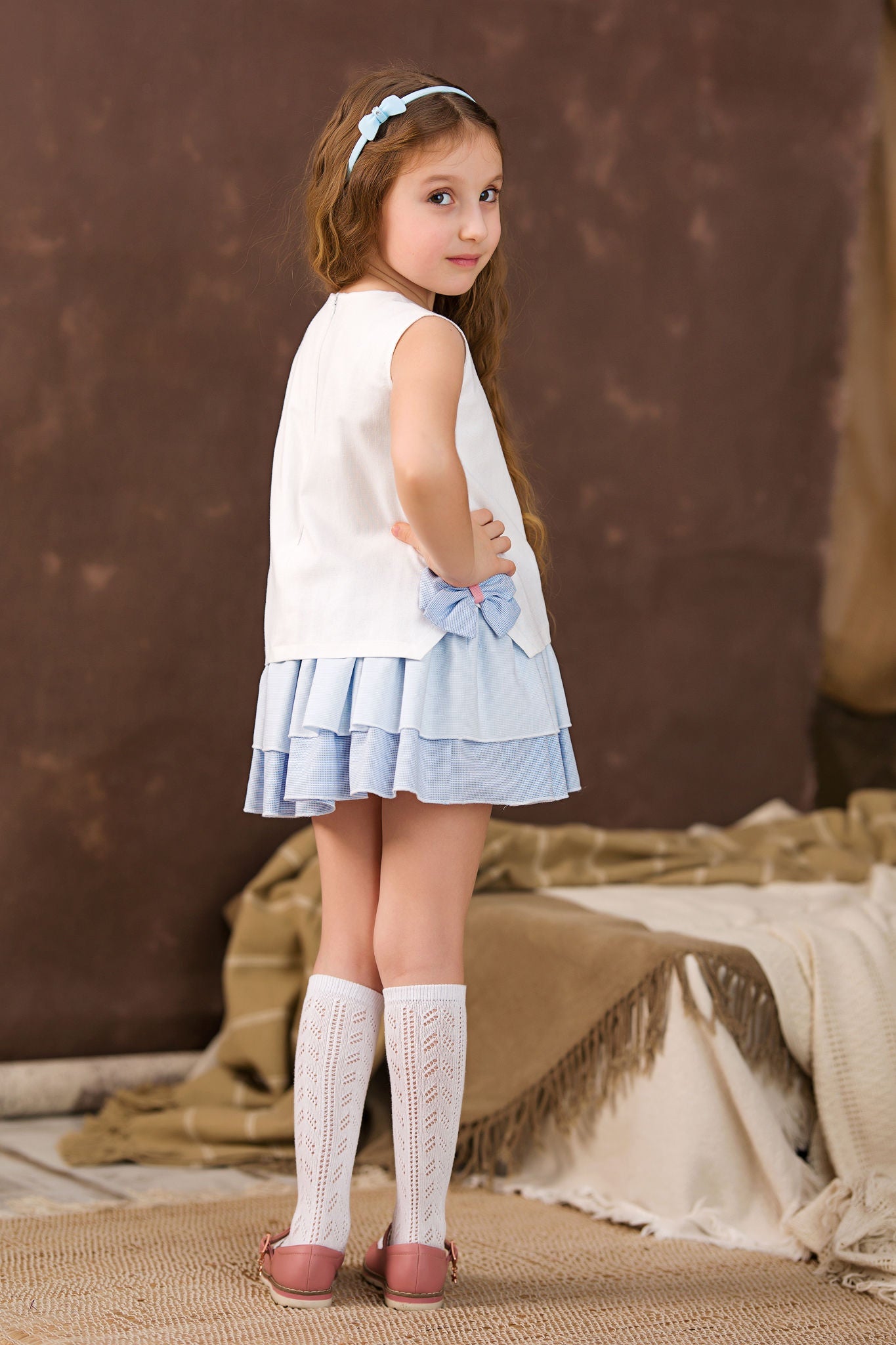 Stylish White Dress for Girls