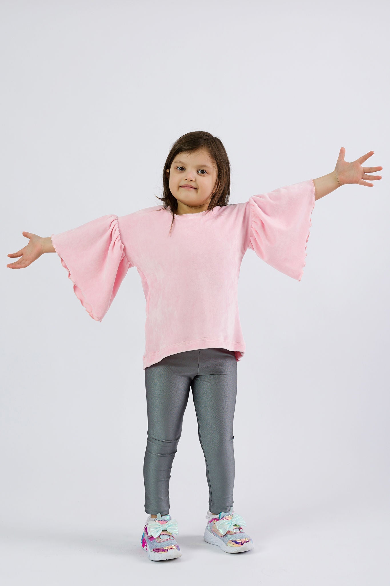 Velvet Blouse and Lycra Leggings