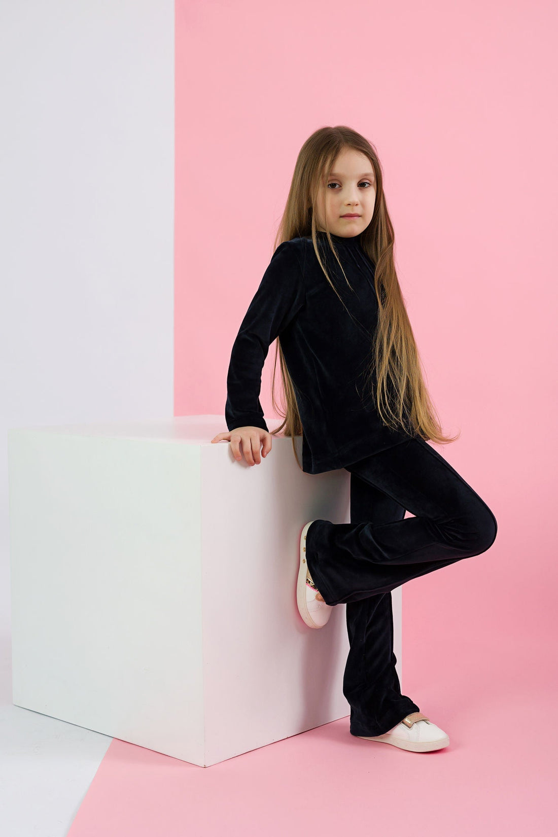 Navy Velvet Tracksuit