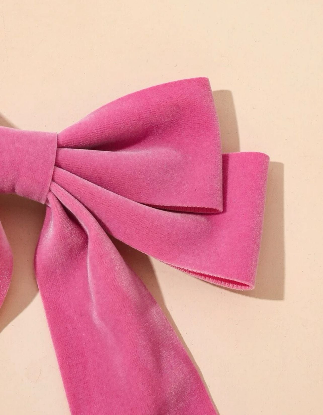 Velvet Bow Decor Hair