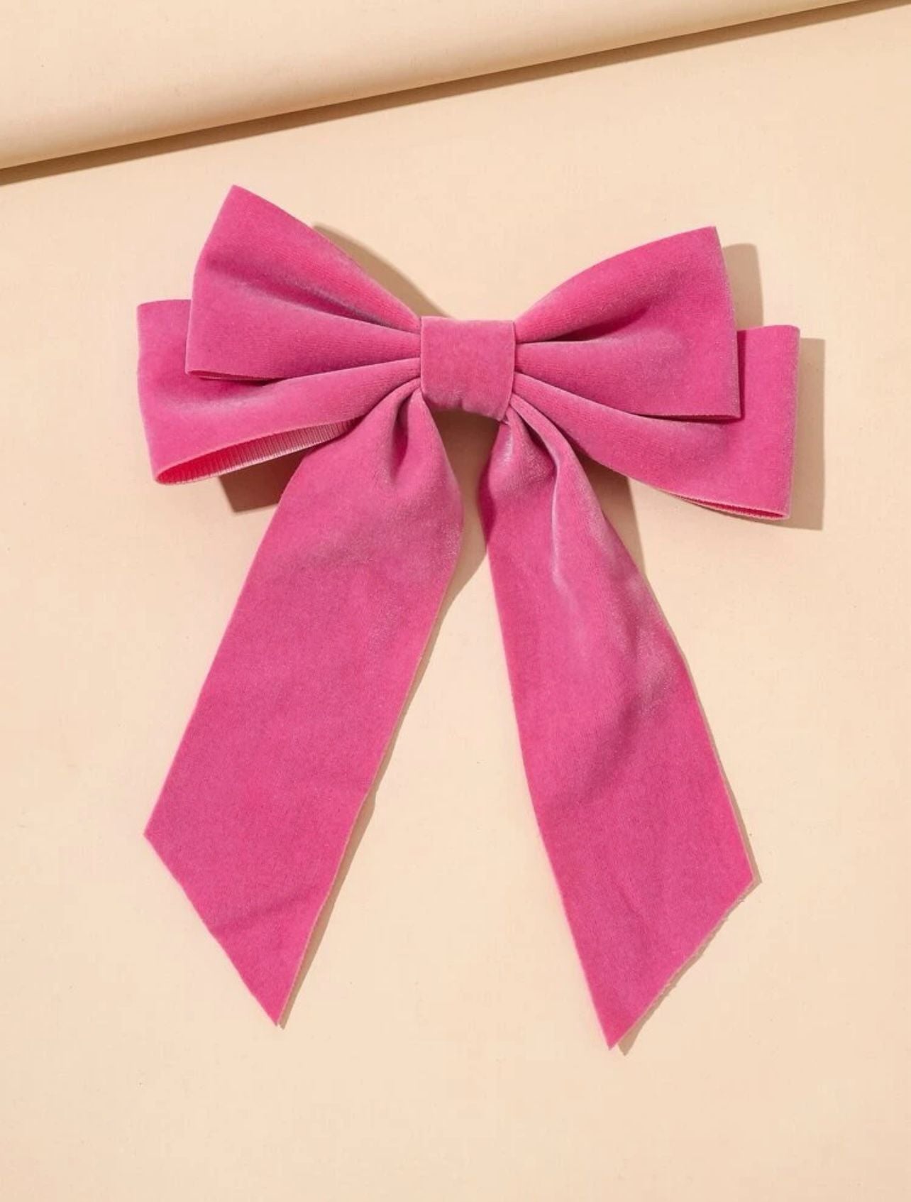 Velvet Bow Decor Hair