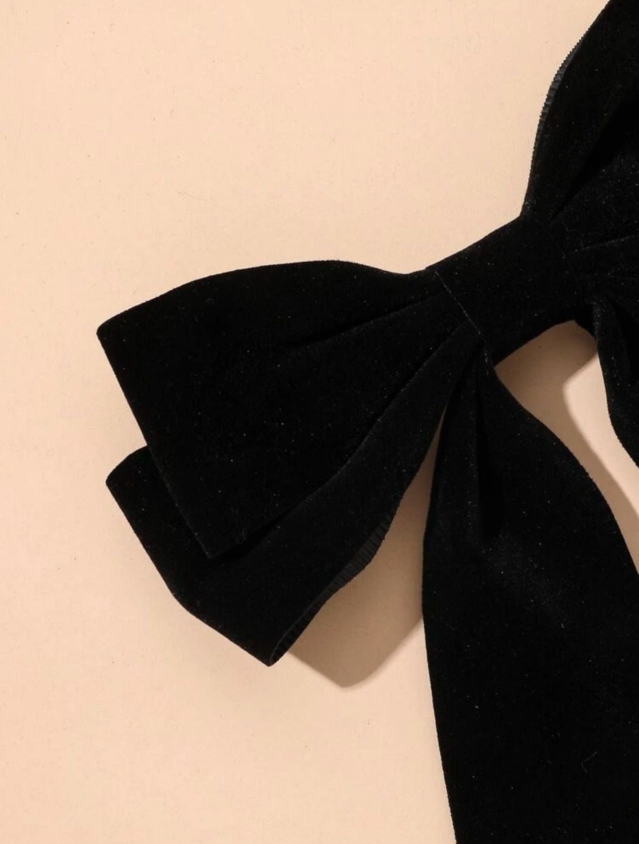 Velvet Bow Decor Hair