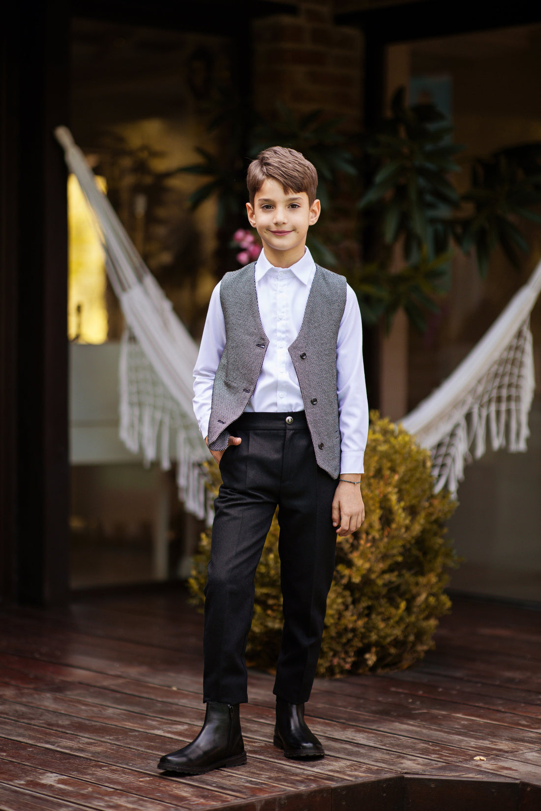 Boys skinny fit trousers