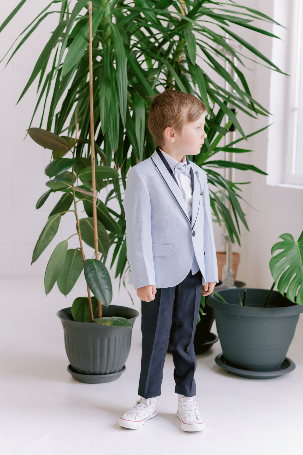 Boys Blue 5 Piece Suit