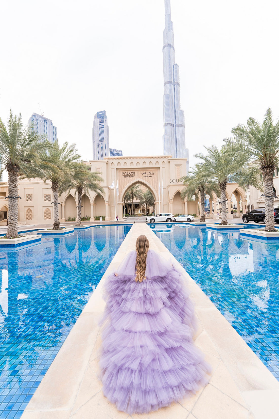 Elegant Train Dress for Girls