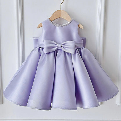 Quinn Elegant Lilac Gown – Premium Mikado Taffeta with Detachable Cape Collar and Hand-Stitched Pearls