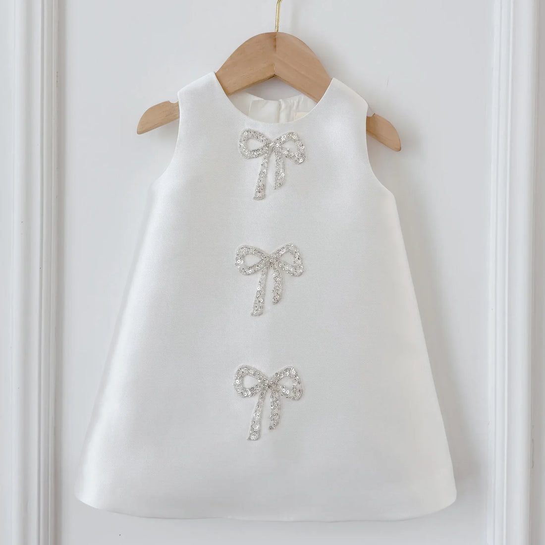 Heidi Elegant Ivory Gown – Premium Mikado Taffeta with Bow Accents