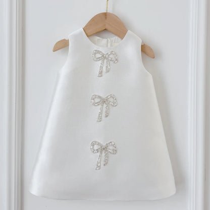 Heidi Elegant Ivory Gown – Premium Mikado Taffeta with Bow Accents