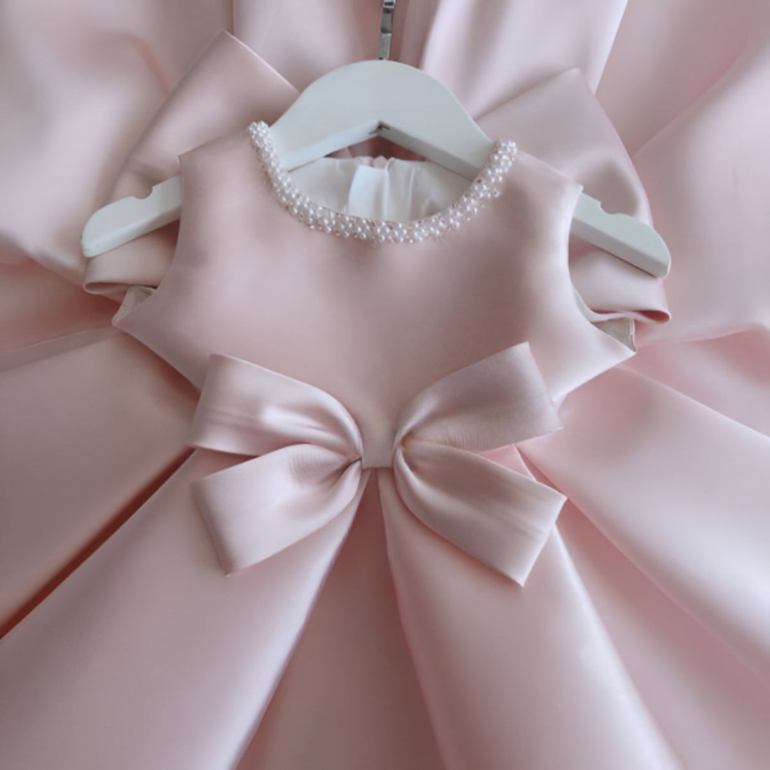 Ember Elegant Pink Gown – Premium Mikado Taffeta with Precious Accents & Bows