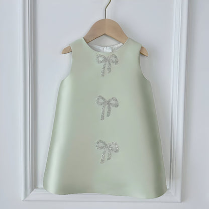 Heidi Elegant Ivory Gown – Premium Mikado Taffeta with Bow Accents