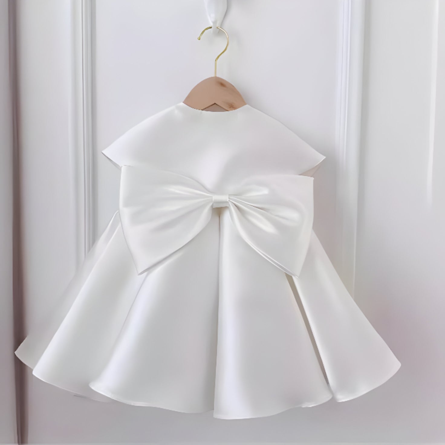 Quinn Elegant Lilac Gown – Premium Mikado Taffeta with Detachable Cape Collar and Hand-Stitched Pearls