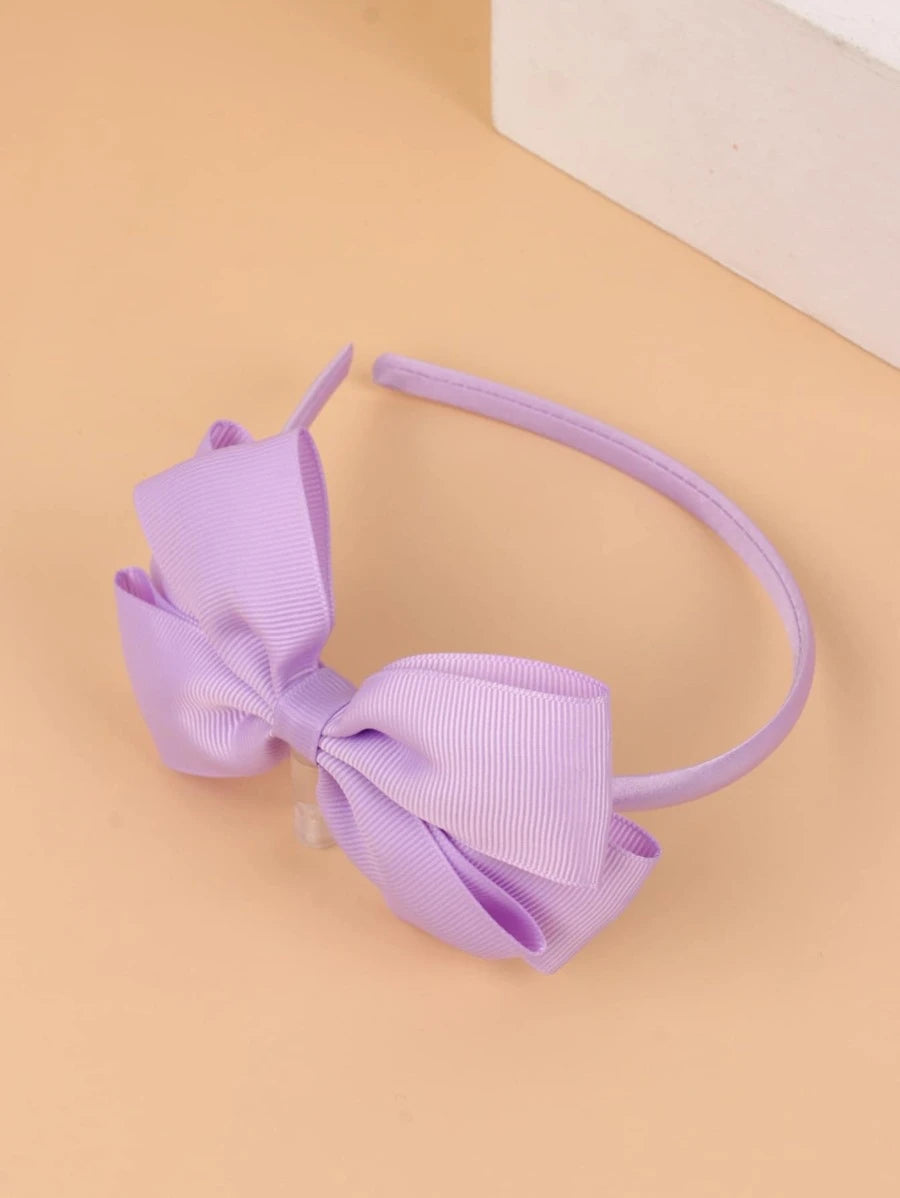 Violet Bow Decor Headband