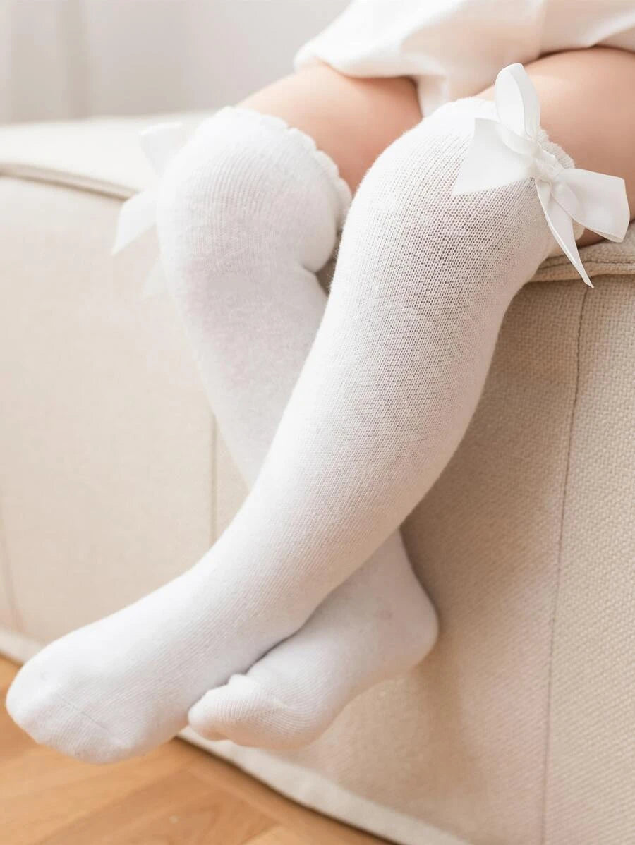 Knee High White Socks