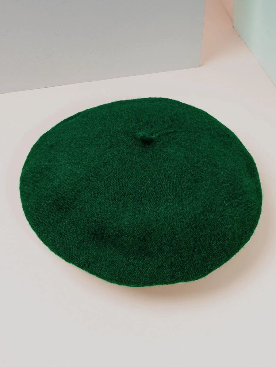 Béret vert pour fille