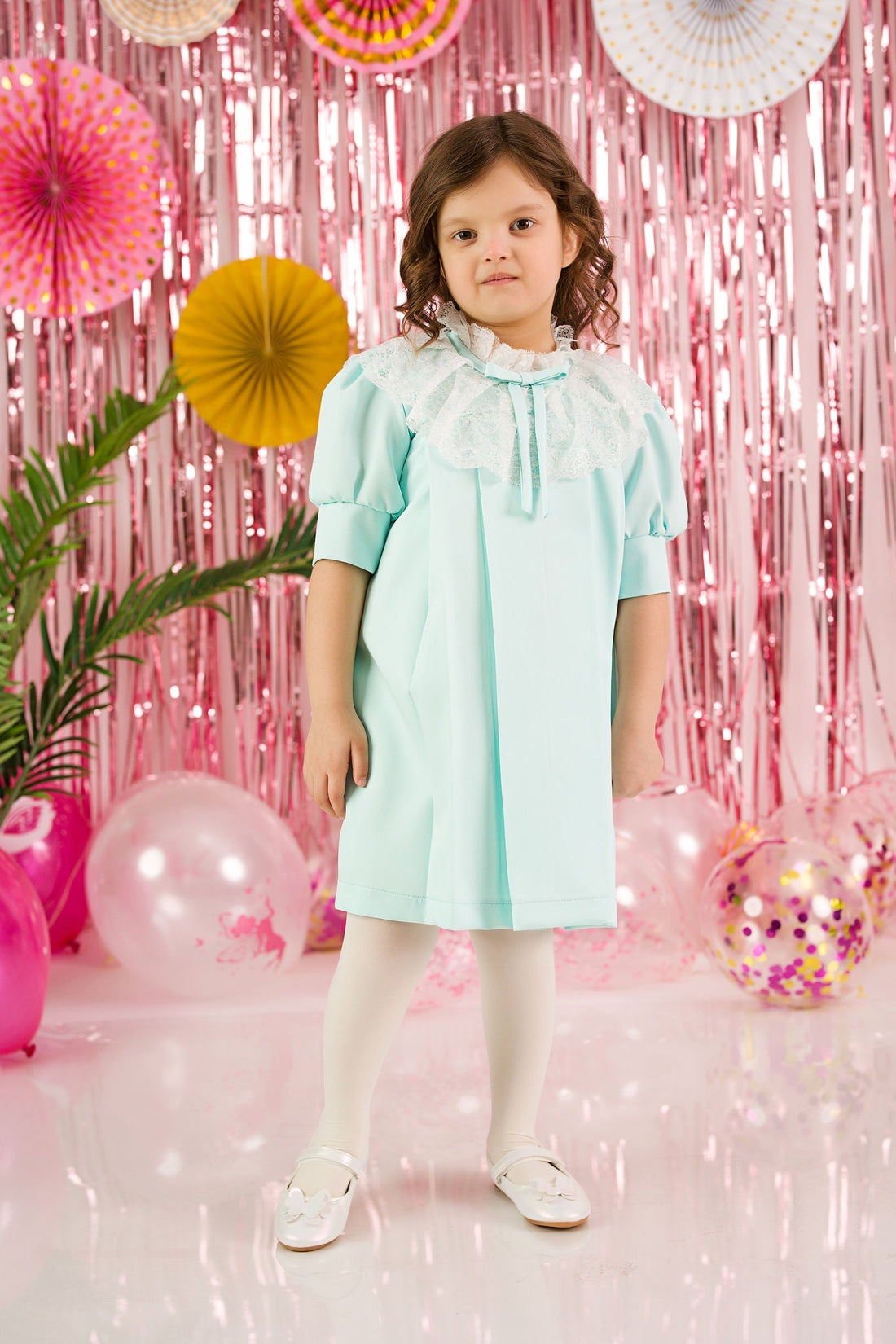 Lace Collar Dress for Girls