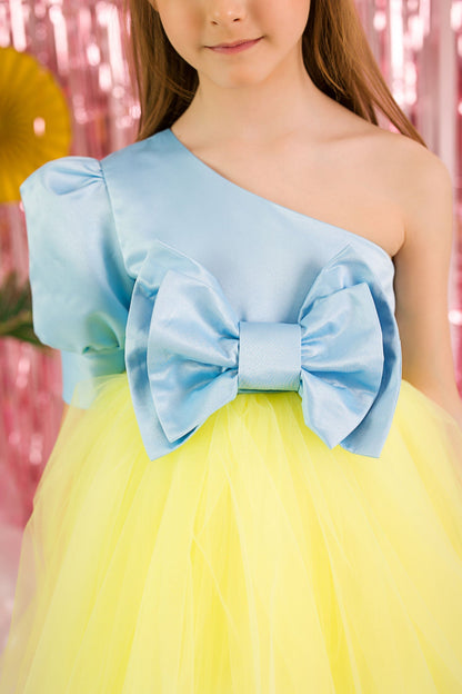Charming Party Dress for Girls: Tulle and Taffeta