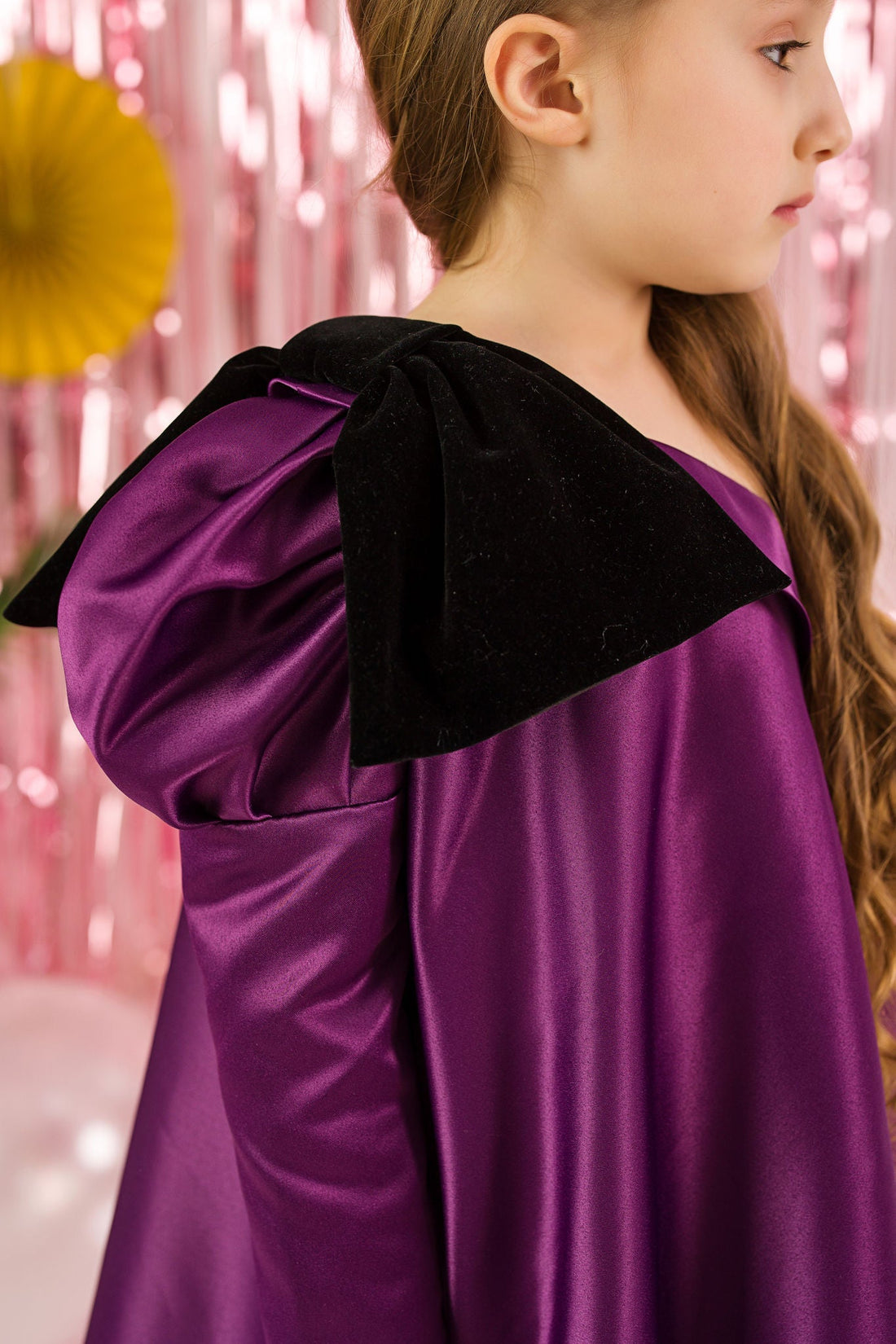 One-Shoulder Dress with Juliet Sleeve