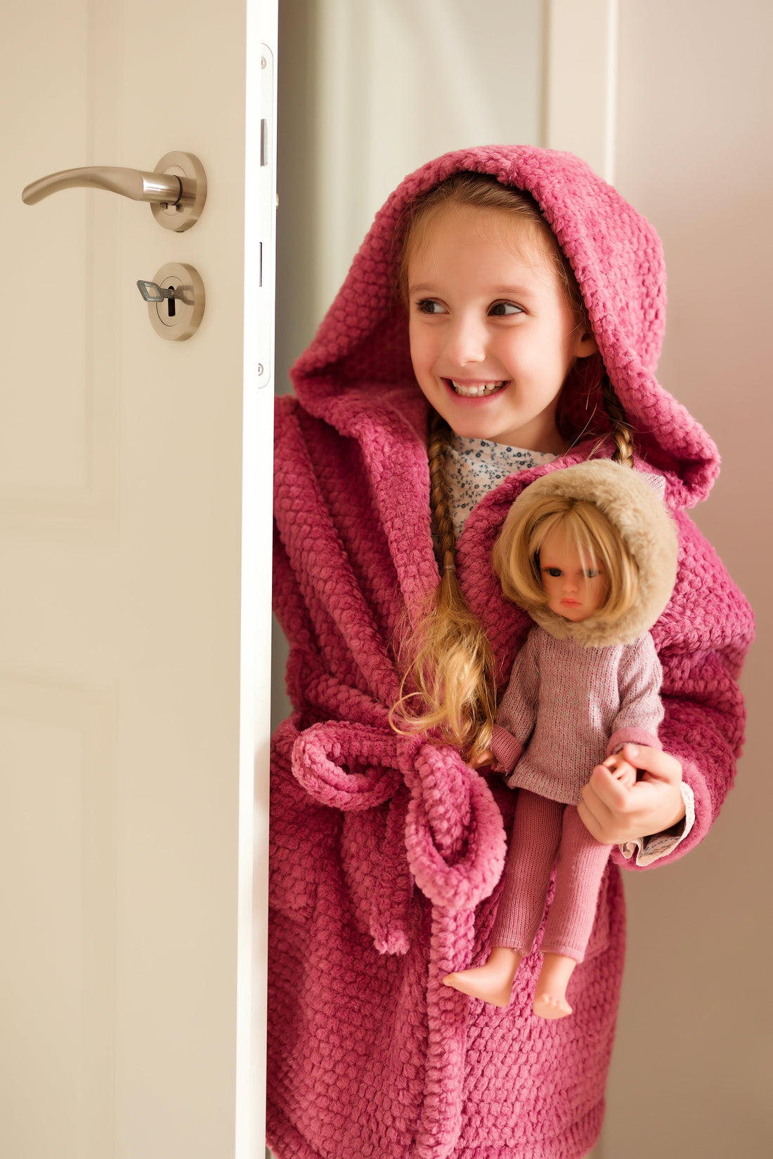 Pink Fleece Bathrobe