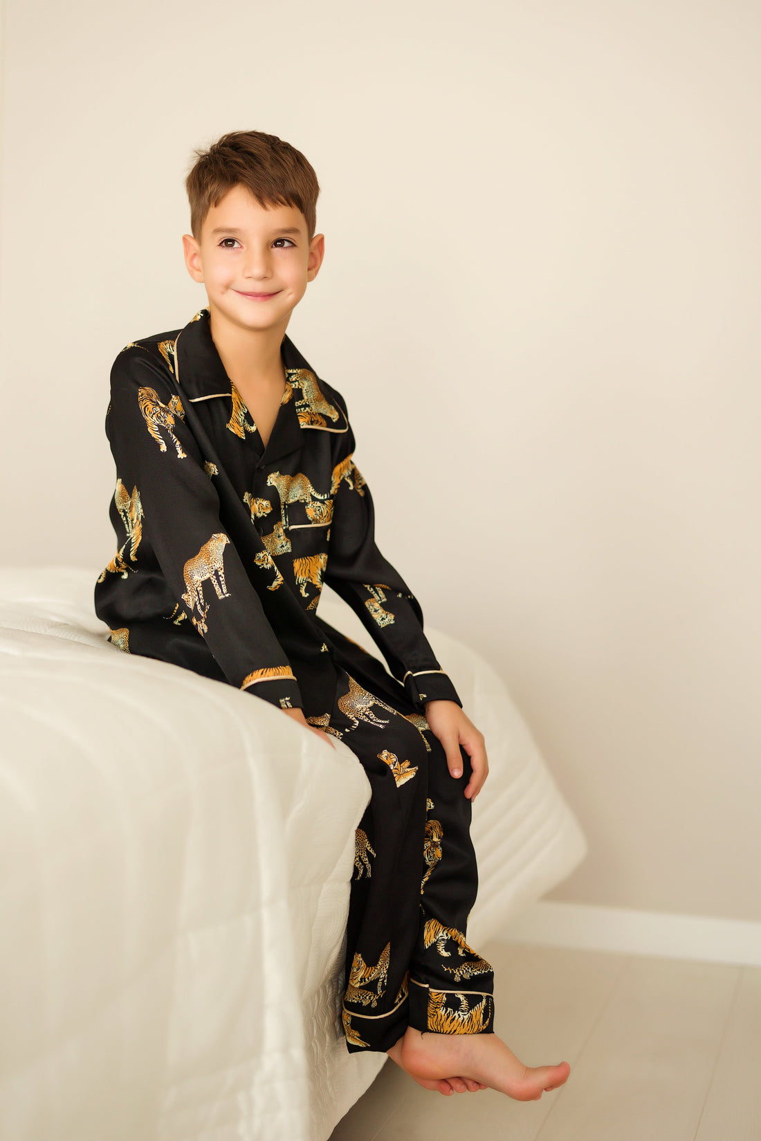 Black Silk Pajamas
