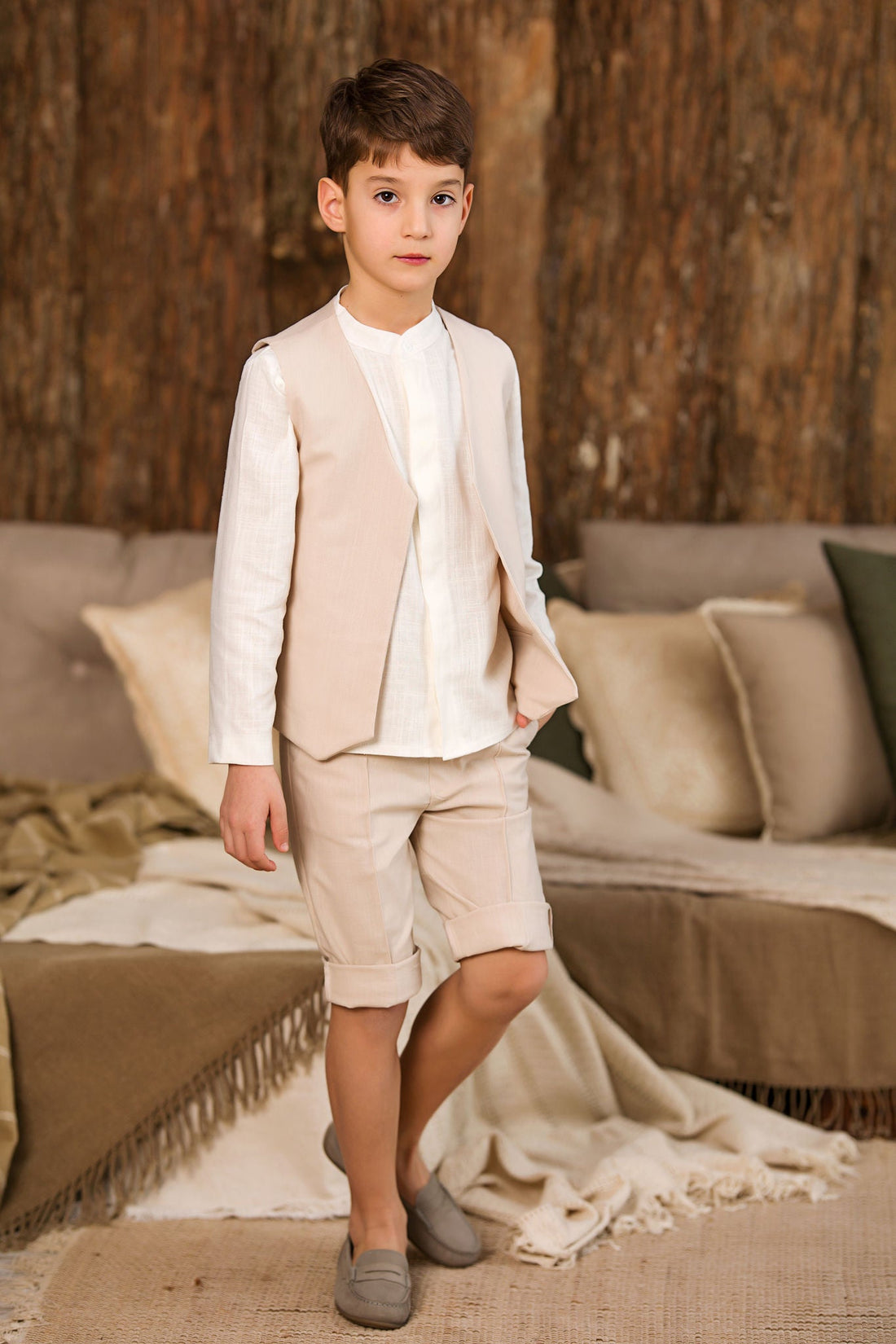 Waistcoat, Shirt and Shorts Set