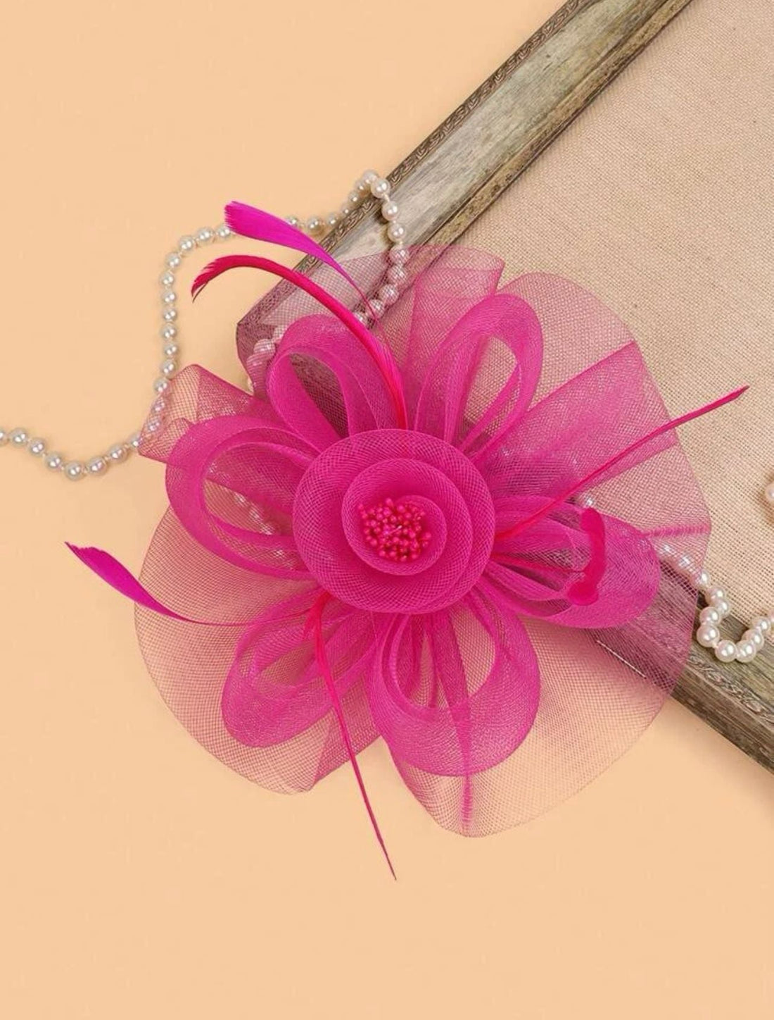 Feather & Flower Decor Headband