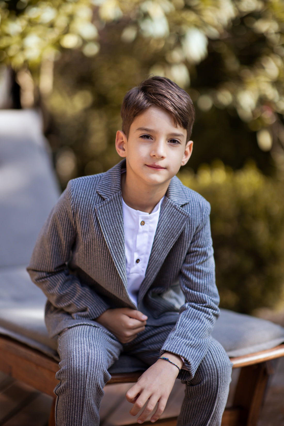 Boys Elegant Grey 3 Piece Sui