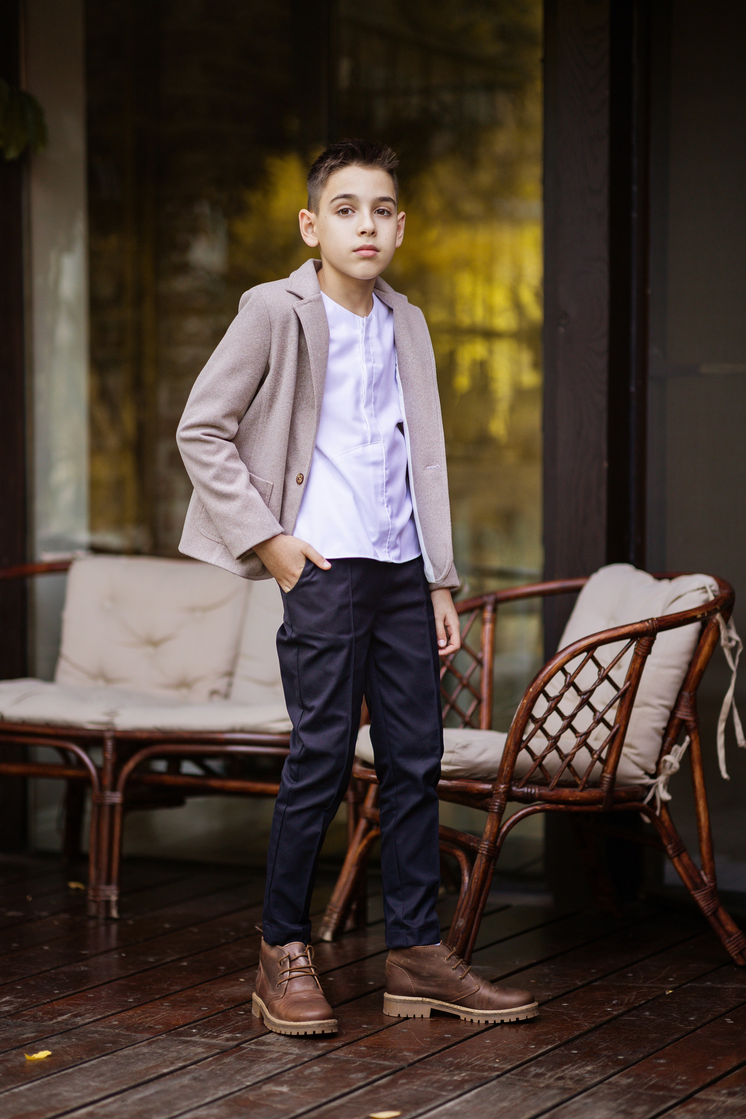 Boys discount wool blazer