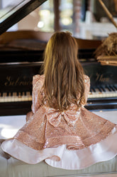 Sumptuous Sequin Dress for Girls: Rose Gold